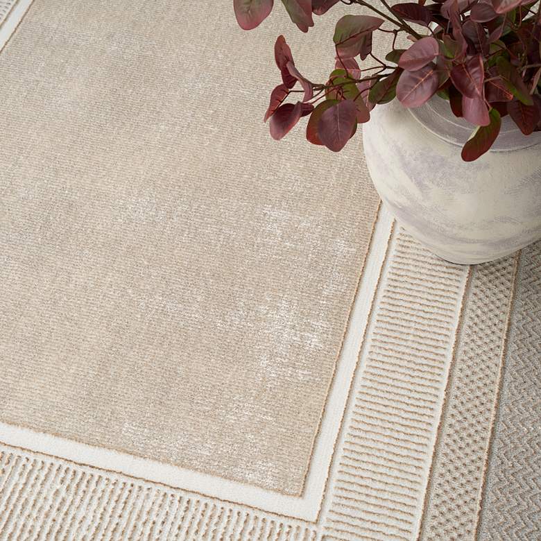Image 5 Nourison Glitz GLZ07 5'3"x7'3" Ivory Rectangular Area Rug more views