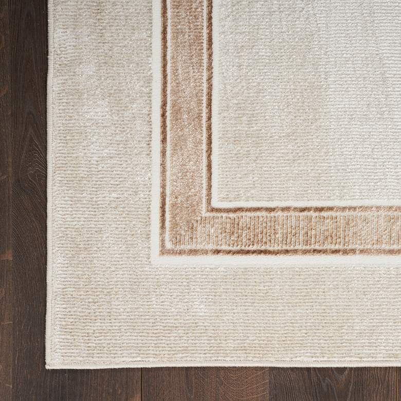 Image 3 Nourison Glitz GLZ08 5'3"x7'3" Ivory Cream Area Rug more views