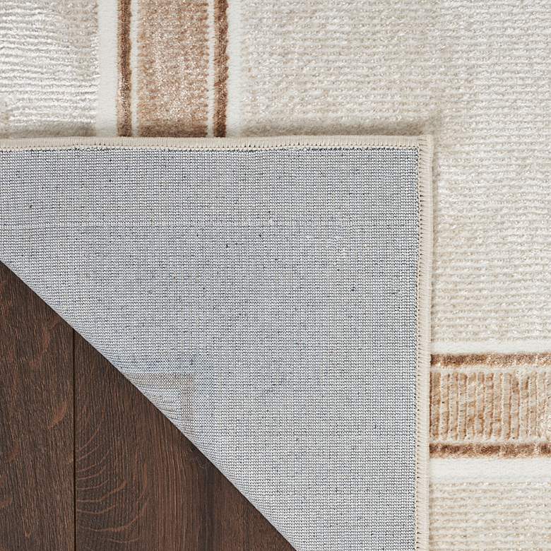 Image 4 Nourison Glitz GLZ08 5'3"x7'3" Ivory Cream Area Rug more views