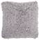 Nourison Gray Curly Shag 20" Square Indoor Throw Pillow