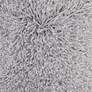 3_Nourison Gray Curly Shag 20" Square Indoor Throw Pillow more views