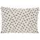 Nourison Gray Loop Dots 20"x14" Outdoor Throw Pillow