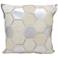 Nourison Hexagon 20" Square White Silver Throw Pillow