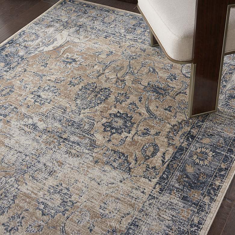 Image 5 Nourison Home Malta 5'3" x 7'7" Blue/Ivory Indoor Rug more views