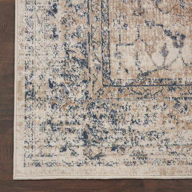 Image 3 Nourison Home Malta 5'3" x 7'7" Ivory/Blue Indoor Rug more views