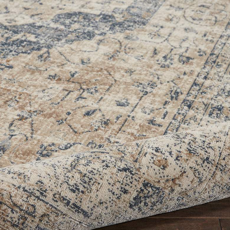 Image 5 Nourison Home Malta 5'3" x 7'7" Ivory/Blue Indoor Rug more views