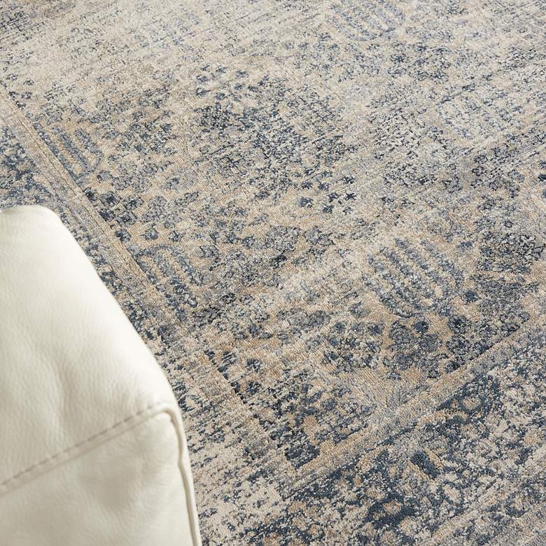 Image 5 Nourison Home Malta 5'3" x 7'7" Ivory/Blue Indoor Rug more views