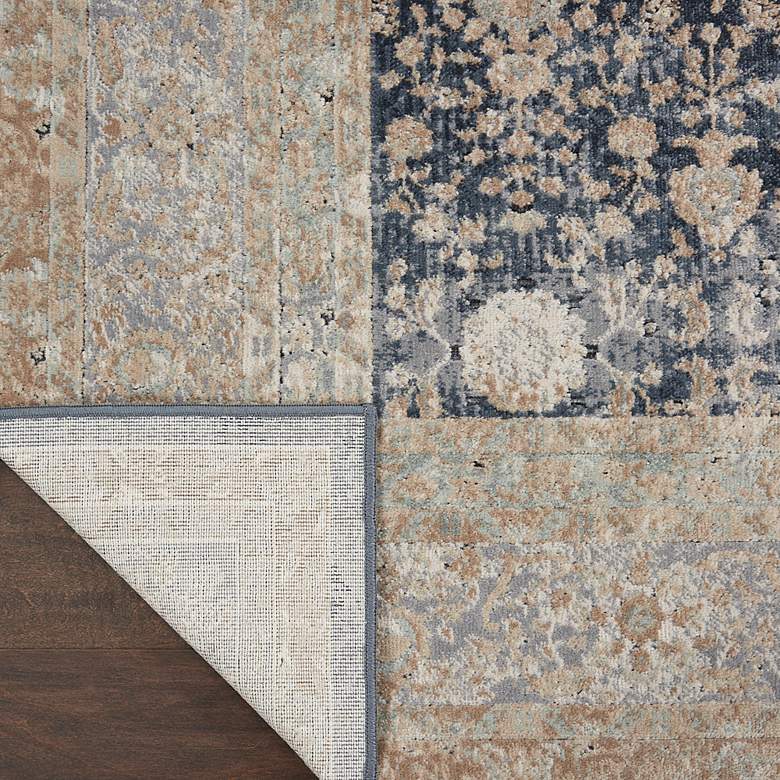 Image 4 Nourison Home Malta 5'3" x 7'7" Navy Bordered Indoor Rug more views
