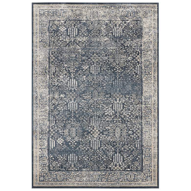 Image 2 Nourison Home Malta 5'3" x 7'7" Navy/Ivory Indoor Rug