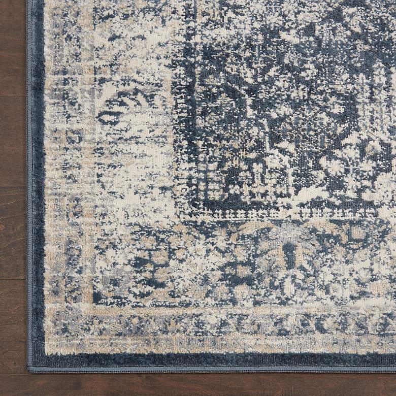 Image 3 Nourison Home Malta 5'3" x 7'7" Navy/Ivory Indoor Rug more views