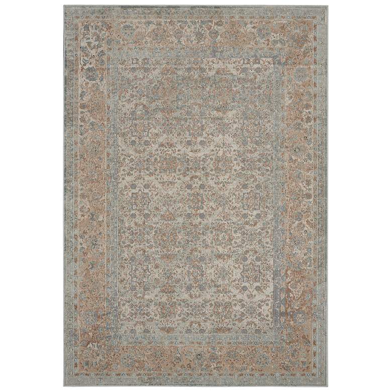 Image 2 Nourison Home Malta 5'3" x 7'7" Slate Bordered Indoor Rug