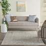 1_Nourison Home Malta 5'3" x 7'7" Slate Bordered Indoor Rug