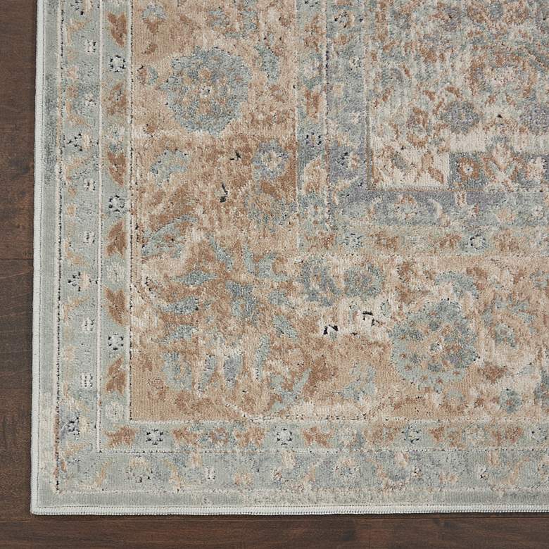 Image 3 Nourison Home Malta 5'3" x 7'7" Slate Bordered Indoor Rug more views