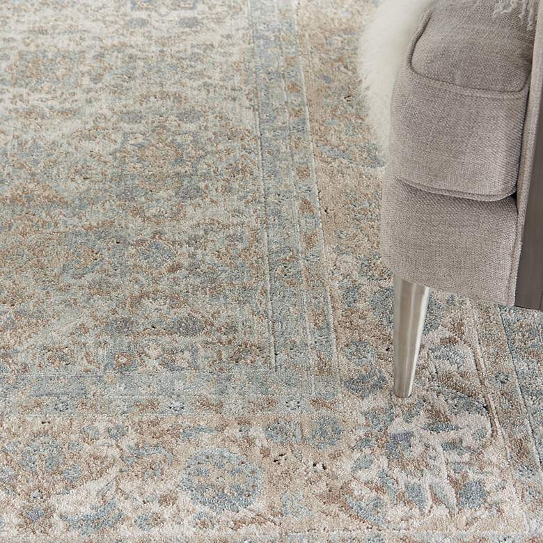 Image 5 Nourison Home Malta 5'3" x 7'7" Slate Bordered Indoor Rug more views