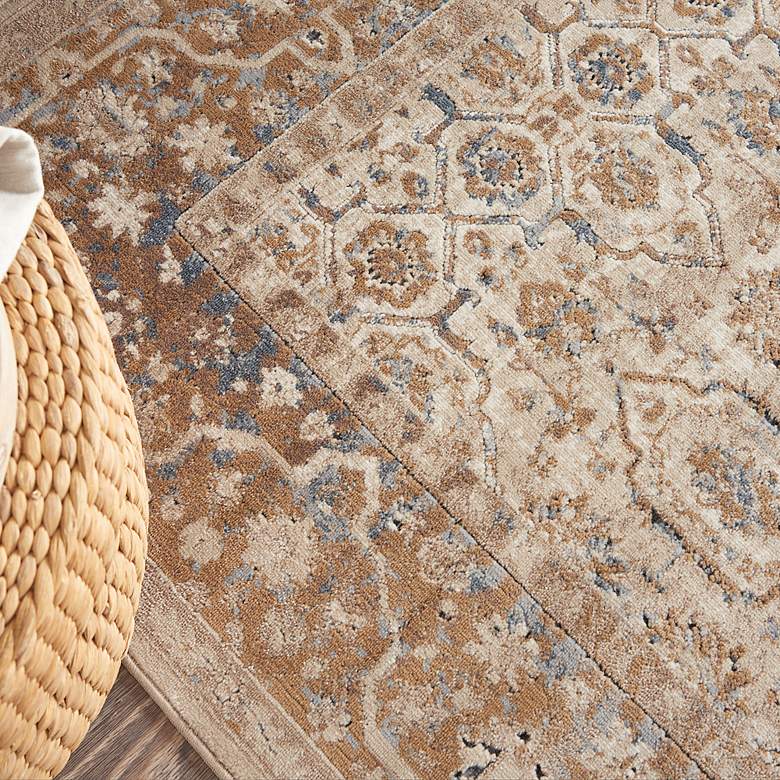 Image 6 Nourison Home Malta MAI04 5'3"x7'7" Taupe Area Rug more views