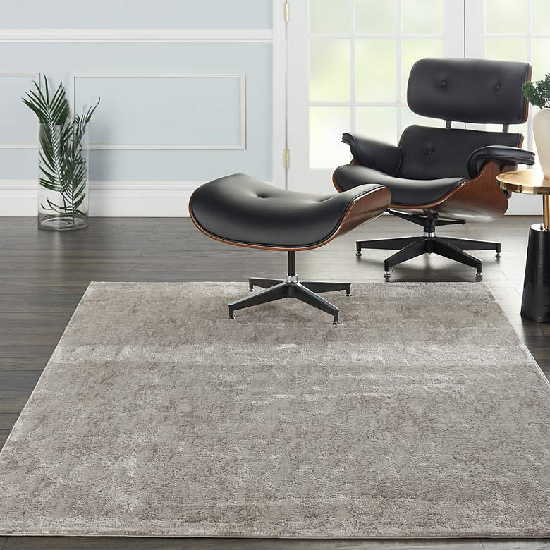Image 1 Nourison Ki40 Royal Terrace 5'3" x 7'3" Silver Indoor Rug