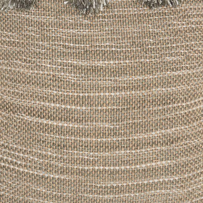 Image 3 Nourison Life Styles Charcoal Tassels 33"x 13" Throw Pillow more views