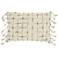 Nourison Life Styles Natural Woven Grid 20"x14" Throw Pillow