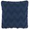 Nourison Life Styles Navy Chevron 20" Square Throw Pillow