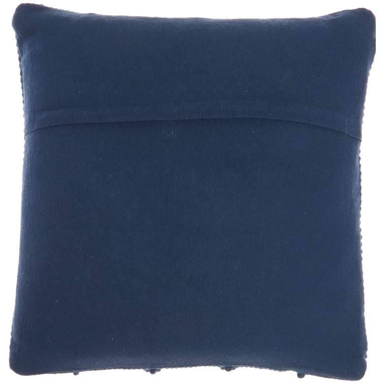 Image 4 Nourison Life Styles Navy Chevron 20 inch Square Throw Pillow more views