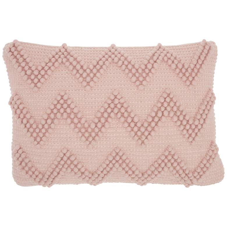 Image 2 Nourison Life Styles Rose Chevron 20 inch x 14 inch Throw Pillow