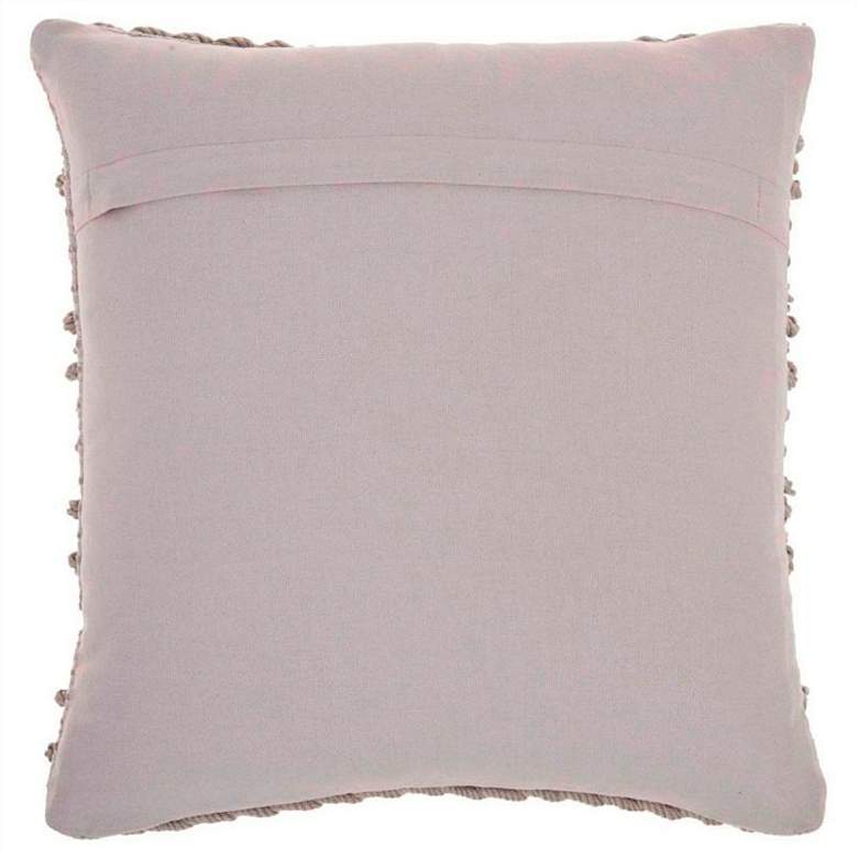 Image 2 Nourison Lifestyle Light Gray 18" Square Throw Pillow more views