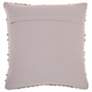 2_Nourison Lifestyle Light Gray 18" Square Throw Pillow more views