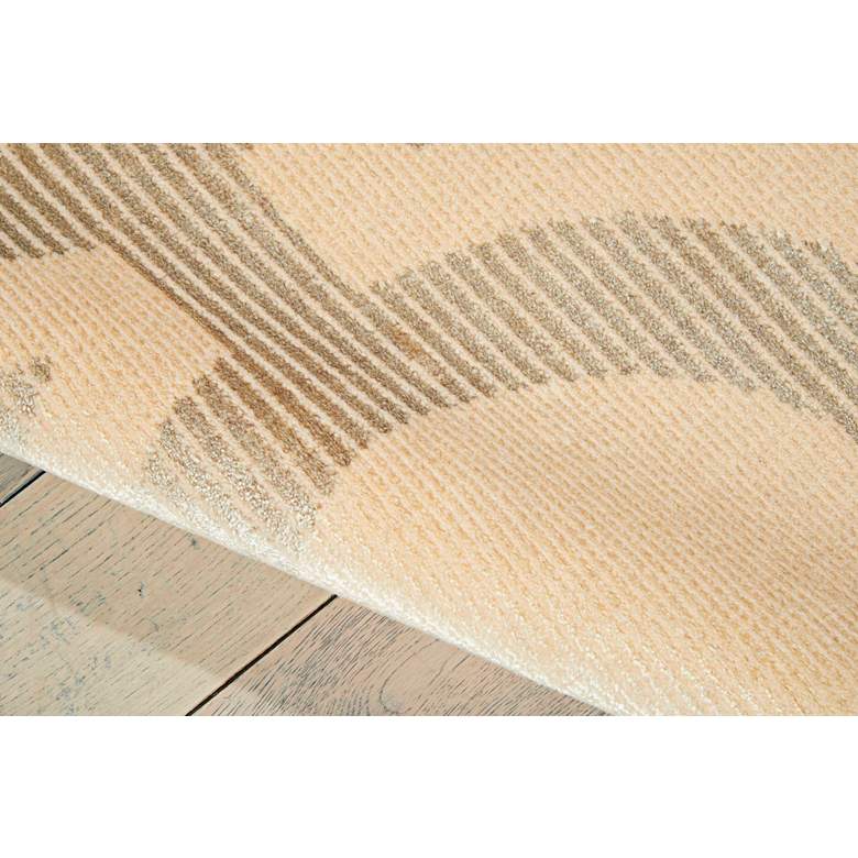 Image 4 Nourison Luminance LUM01 5'3"x7'5" Cream Gray Area Rug more views