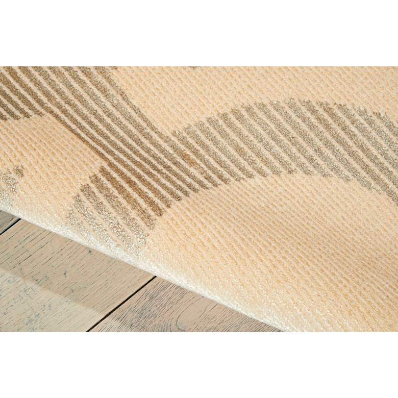 Image 4 Nourison Luminance LUM01 5&#39;3 inchx7&#39;5 inch Cream Gray Area Rug more views