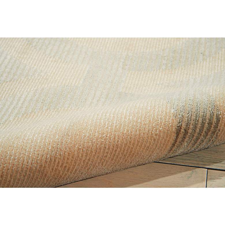 Image 5 Nourison Luminance LUM01 5&#39;3 inchx7&#39;5 inch Cream Gray Area Rug more views