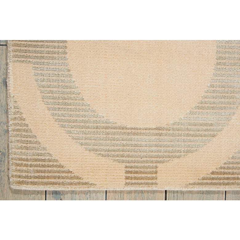 Image 6 Nourison Luminance LUM01 5'3"x7'5" Cream Gray Area Rug more views