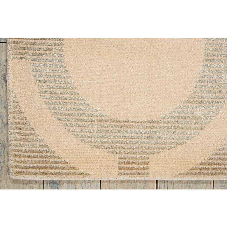 Image 6 Nourison Luminance LUM01 5&#39;3 inchx7&#39;5 inch Cream Gray Area Rug more views