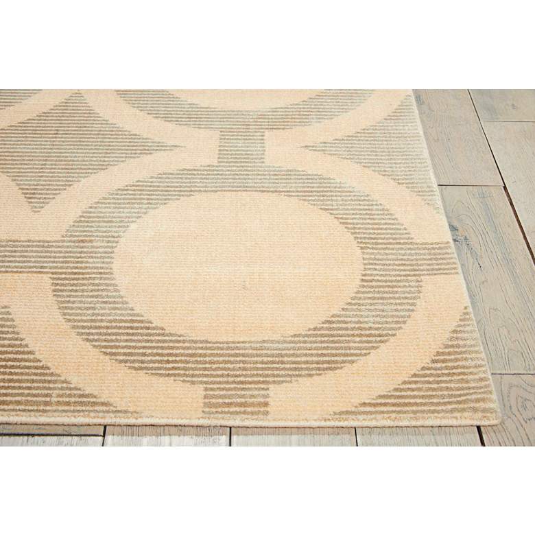 Image 7 Nourison Luminance LUM01 5'3"x7'5" Cream Gray Area Rug more views