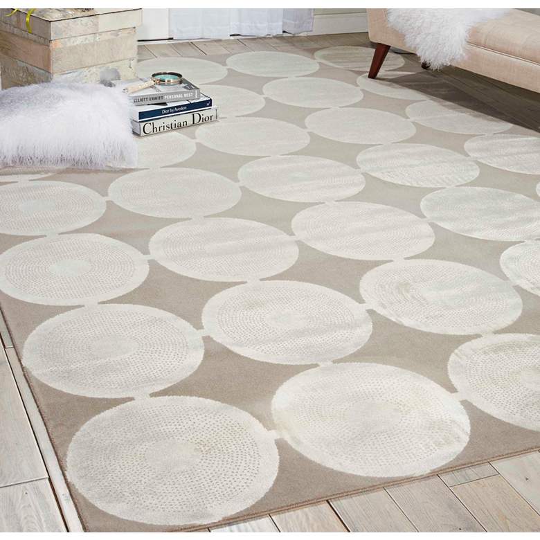 Image 1 Nourison Luminance LUM02 5'3"x7'5" Feather Area Rug