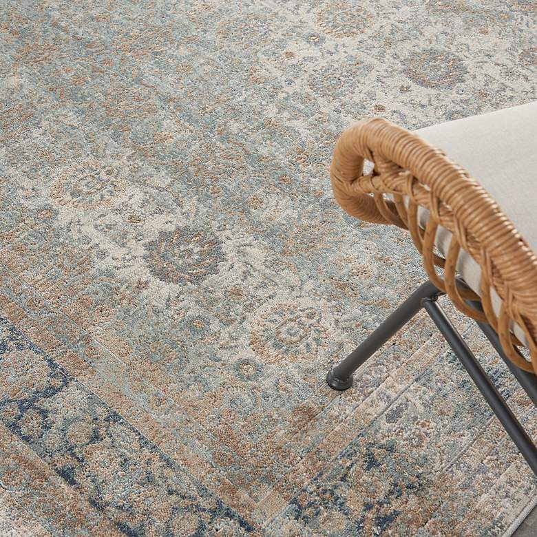 Image 5 Nourison Malta 5'3" x 7'7" Cloud Bordered Indoor Rug more views