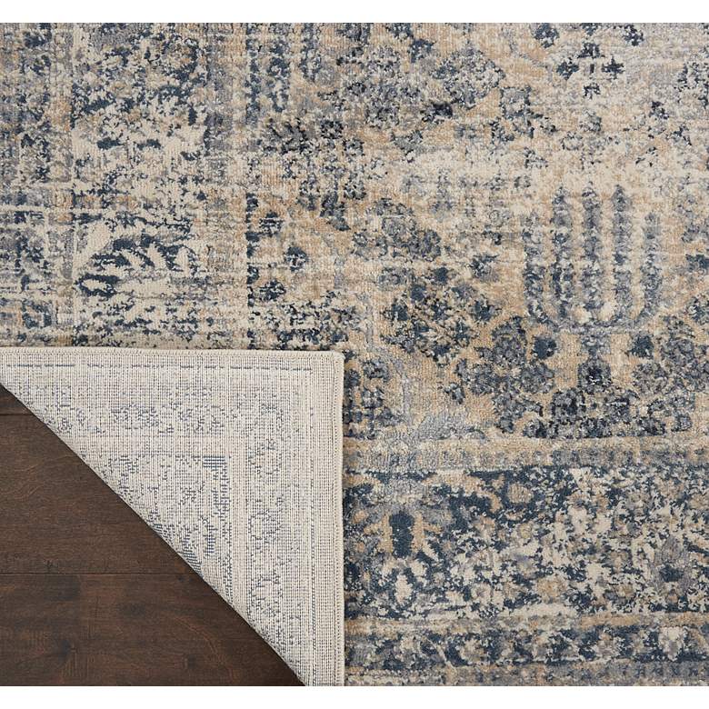 Image 4 Nourison Malta 5&#39;3 inch x 7&#39;7 inch Ivory/Blue Indoor Rug more views