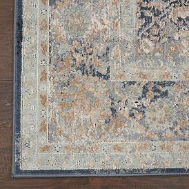Image3 of Nourison Malta 5'3" x 7'7" Navy Bordered Indoor Rug more views