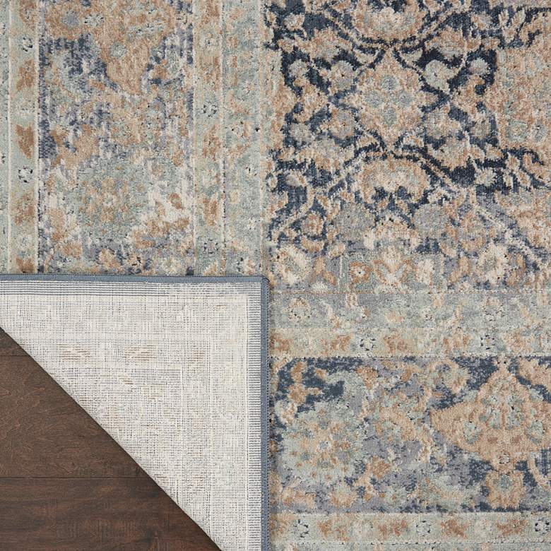 Image 4 Nourison Malta 5'3" x 7'7" Navy Bordered Indoor Rug more views