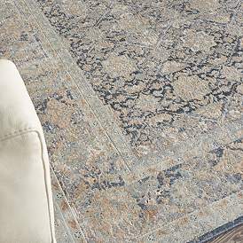 Image5 of Nourison Malta 5'3" x 7'7" Navy Bordered Indoor Rug more views