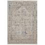 2_Nourison Malta MAI01 5'3"x7'7" Ivory and Blue Rug