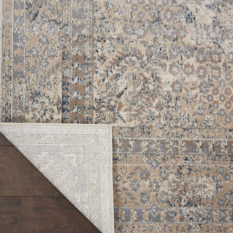 Image 4 Nourison Malta MAI01 5'3"x7'7" Ivory and Blue Rug more views