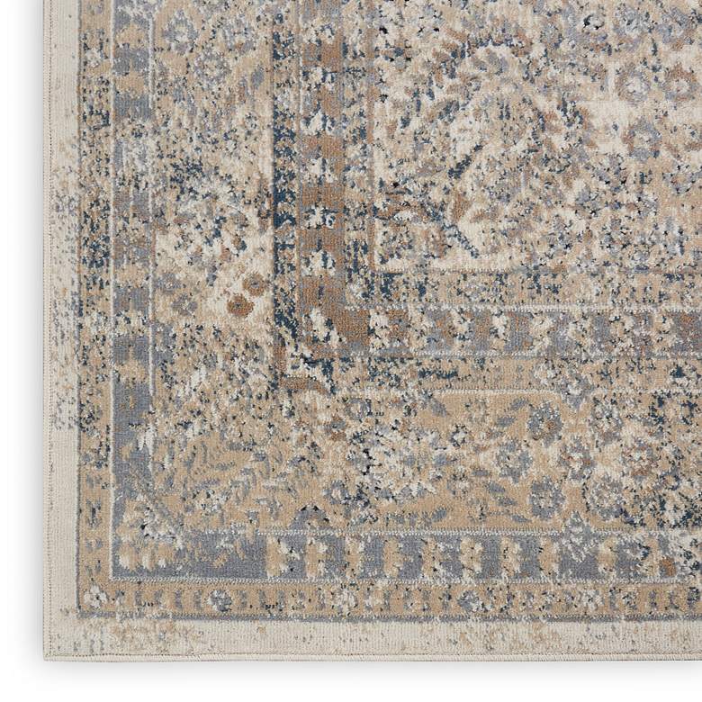 Image 5 Nourison Malta MAI01 5'3"x7'7" Ivory and Blue Rug more views