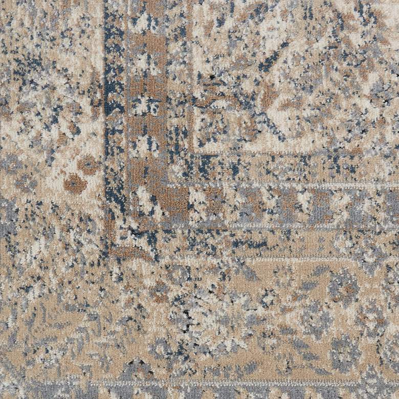 Image 7 Nourison Malta MAI01 5'3"x7'7" Ivory and Blue Rug more views