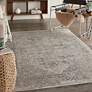 Nourison Malta MAI01 5'3"x7'7" Ivory and Blue Rug