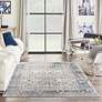 Thumbnail1 of Nourison Malta MAI04 5'3"x7'7" Ivory and Blue Rug