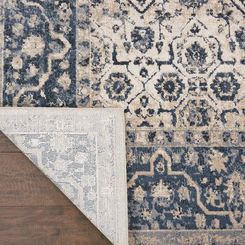 Image 4 Nourison Malta MAI04 5'3"x7'7" Ivory and Blue Rug more views