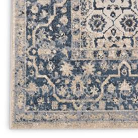 Image5 of Nourison Malta MAI04 5'3"x7'7" Ivory and Blue Rug more views