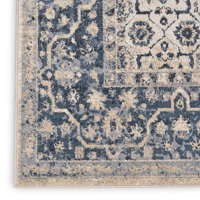 Image 5 Nourison Malta MAI04 5'3"x7'7" Ivory and Blue Rug more views