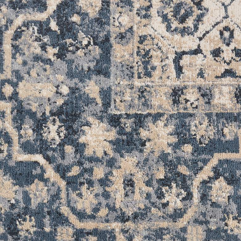 Image 7 Nourison Malta MAI04 5'3"x7'7" Ivory and Blue Rug more views