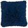 Nourison Navy Curly Shag 20" Square Indoor Throw Pillow